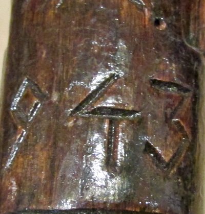  German WWII Russian Front, Carved Walking Stick, Wolchowstok — image 15