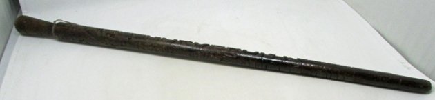  German WWII Russian Front, Carved Walking Stick, Wolchowstok — image 2