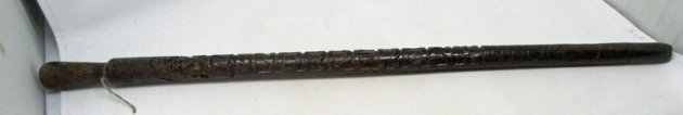  German WWII Russian Front, Carved Walking Stick, Wolchowstok — image 9