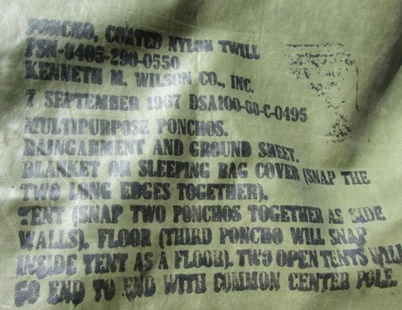  US Vietnam War Issue Poncho, 1967 — image 3