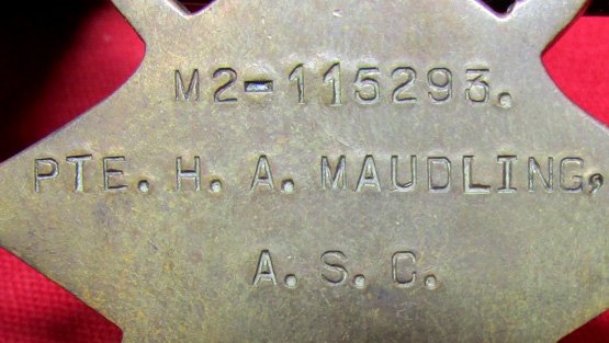  British WWI Medal Trio, Pte H.A. Maulding ASC — image 4