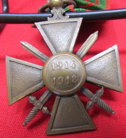  French WWI, Croix de Guerre, Bravery Medal, 1914-1918 Reverse — image 4