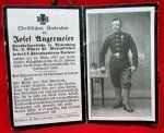 Austrian WWI Mass Card, Italian Front, Cannoneer 1917