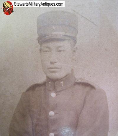  Japanese Meiji Era Russo Japanese War Soldier Photo, 7th Regiment — image 3
