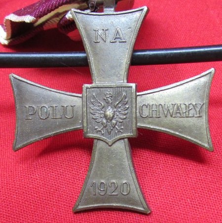  Polish Post WWI Cross for Valor, 1920 — image 3