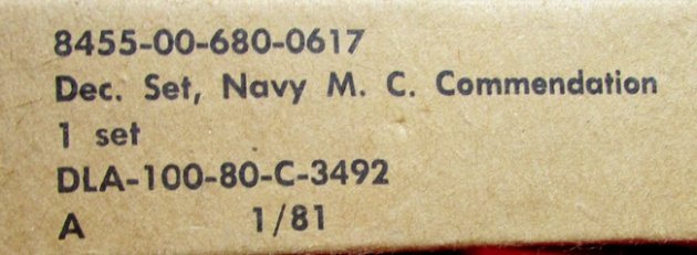  US Cold War Era Navy & Marine Corps Commendation Medal, Case & Storage Box — image 3