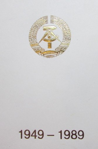  German East German, Cold War,  Ehrenmedaille Award Document, Colonel — image 3