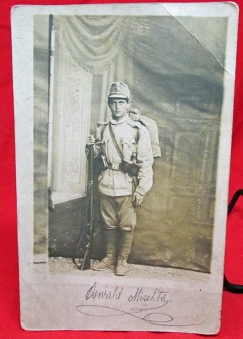  Austrian WWI Armed Infantryman 1915 RPC, — image 2