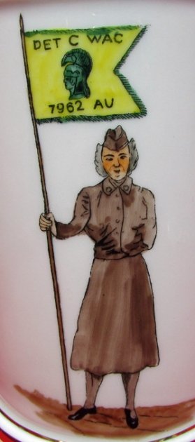  US Cold War, Army WAC Beer Stein, Orleans France, 1955 — image 3