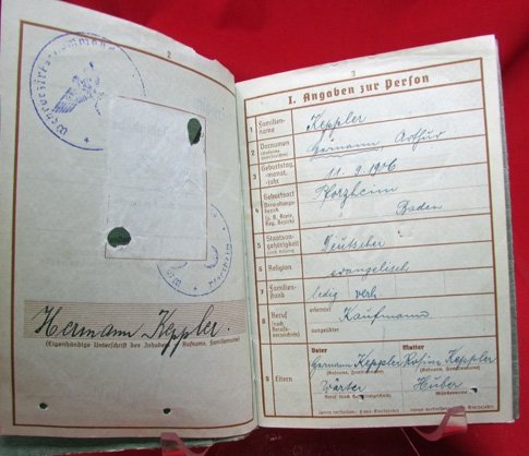  German WWII Army Wehrpass, Russian Front, Greece — image 3