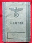 German WWII Army Wehrpass, Russian Front, Greece