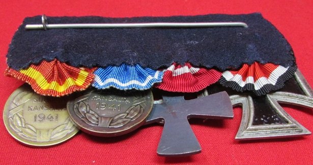  Finnish-German WWII 4 Place Medal Bar — image 4