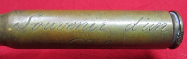  French WWI Trench Art Bullet, Poilu Souvenir, Hidden Nail File — image 3