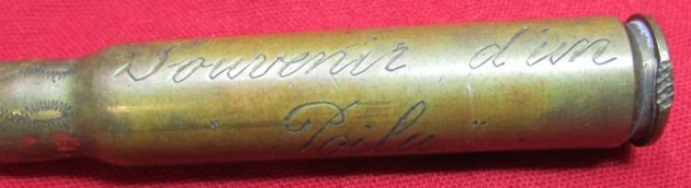  French WWI Trench Art Bullet, Poilu Souvenir, Hidden Nail File — image 5