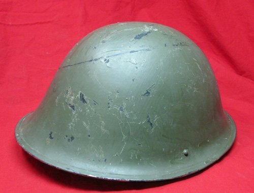  British, Korean War Era, M1944 Turtle Helmet, 1953 — image 3