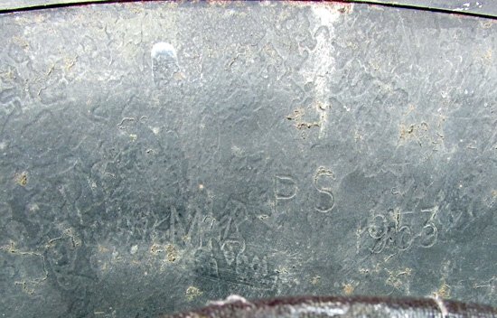  British, Korean War Era, M1944 Turtle Helmet, 1953 — image 5