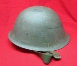 British, Korean War Era, M1944 Turtle Helmet, 1953
