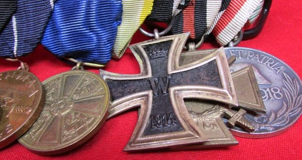  Finnish-German-Hungarian, WWI-WWII, 9 Place Medal Bar — image 4