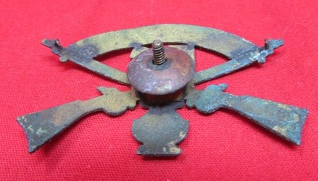  US Span-Am War Era, 56th Iowa Infantry Band Hat Insignia — image 4