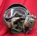 US Vietnam War Tank Crew Helmet & Goggles, April 1966
