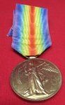 British WWI Victory Medal, 10862 PTE W. Tanner, 5th BN …