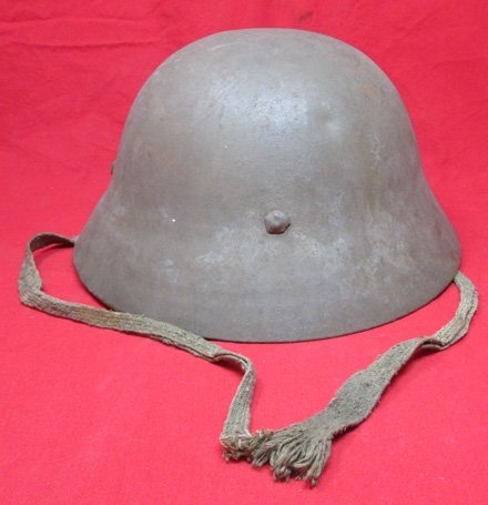  Japanese WWII Civil Defense Helmet, Complete — image 2