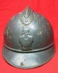 French WWI Adrian Helmet, Engineer Troops