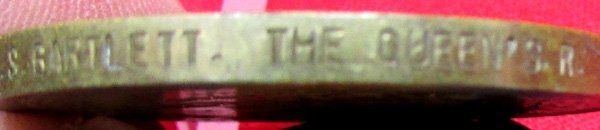  British WWI Victory Medal, W.S. Bartlett, Queens Regt, Died 1916 — image 5