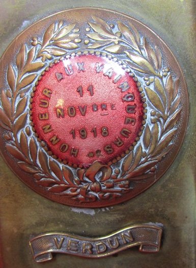  French WWI Brass Souvenir Matchsafe, Verdun November 11 1918 — image 3