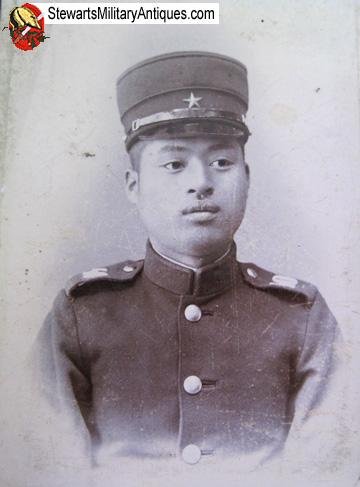  Japanese Meiji Era Russo-Japanese War Soldier Photo & Frame — image 3