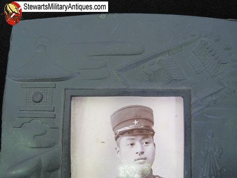  Japanese Meiji Era Russo-Japanese War Soldier Photo & Frame — image 4