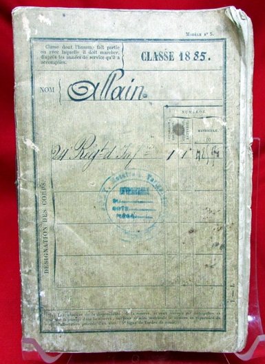  French 3rd Republic, Infantry Soldiers Identity Book, 24th Regiment — image 2