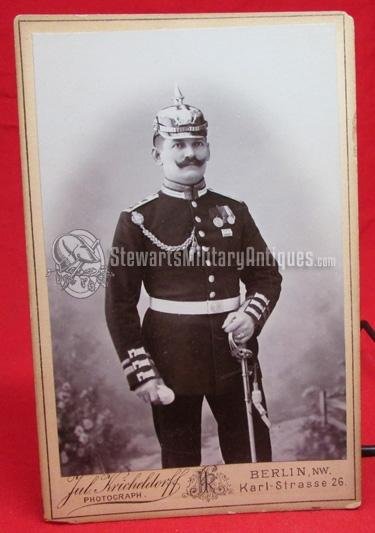  German Imperial Era Cabinet Card, 1st Garde Grenadier Rgt NCO — image 2