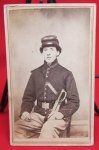 US Civil War CDV, Massachusetts Light Artilleryman