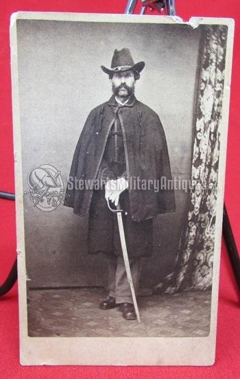  US Civil War CDV, Union Officer, Uncle Gene — image 2