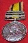 British Queen's South AFrica 1899 - 1902 Medal, 3 Clasps, …