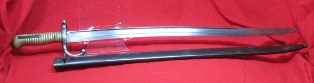  French 1866 Pattern Chassepot Bayonet, 1879, Very Clean — image 7