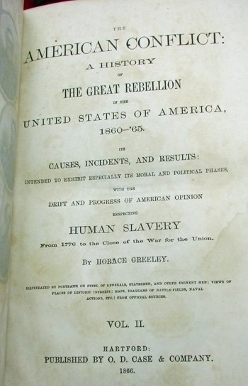  US Civil War, Books, The American Conflict, Horace Greeley 1866, 2 Volumes — image 7