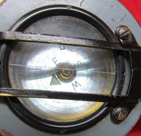  British WWII Era, Glauser MK 4 Compass, Leather Pouch With Maintenance Pouch — image 6