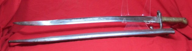  Egyptian Chassepot Pattern Bayonet, Weyersburg Mfg. — image 4