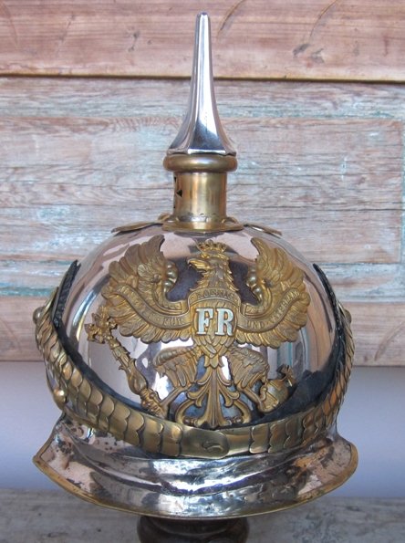  Prussian Pre-WWI, 1889/99 Cuirassier Officers Helmet, A. Klucke Retailer — image 2