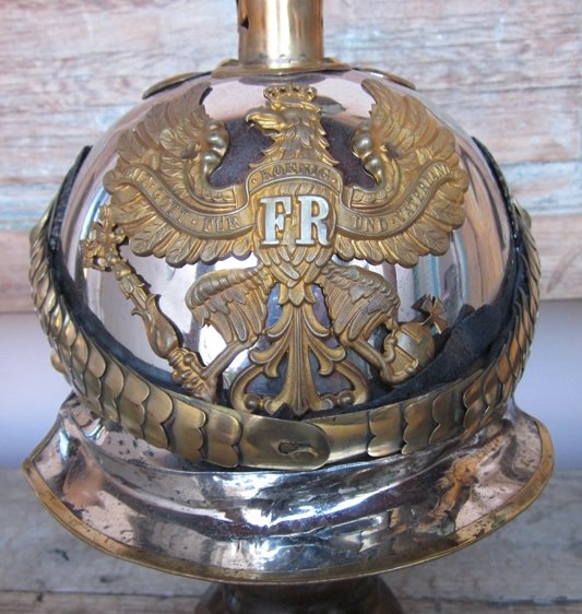  Prussian Pre-WWI, 1889/99 Cuirassier Officers Helmet, A. Klucke Retailer — image 3