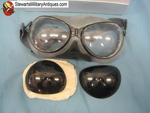  Chi-Com Vietnam War Mig Pilot Goggles, 1960's Dated Box — image 3