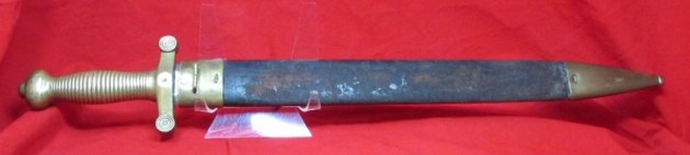  French Model 1831 Short Sword, Navy Marked Guard, 1839 Blade — image 2