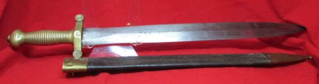  French Model 1831 Short Sword, Navy Marked Guard, 1839 Blade — image 5