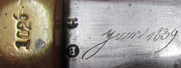  French Model 1831 Short Sword, Navy Marked Guard, 1839 Blade — image 7