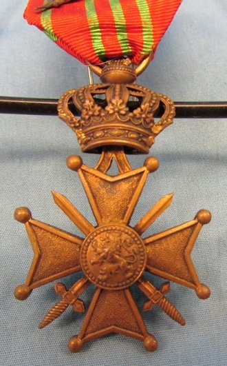  Belgian WWI, Croix de Guerre with Palms — image 3