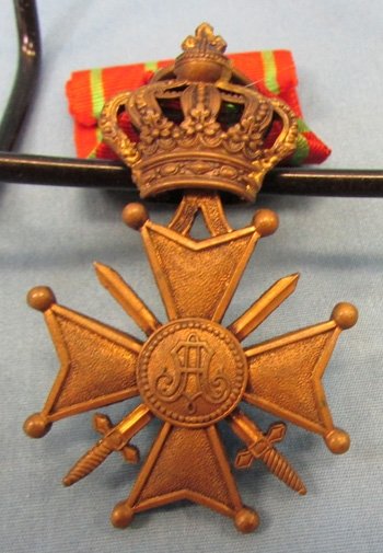  Belgian WWI, Croix de Guerre with Palms — image 4