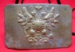 Russian, WWI Enlisted Brass Buckle, Field Recovered