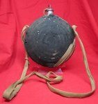 US Civil War Federal Bullseye Canteen, Philadelphia Depot, Complete